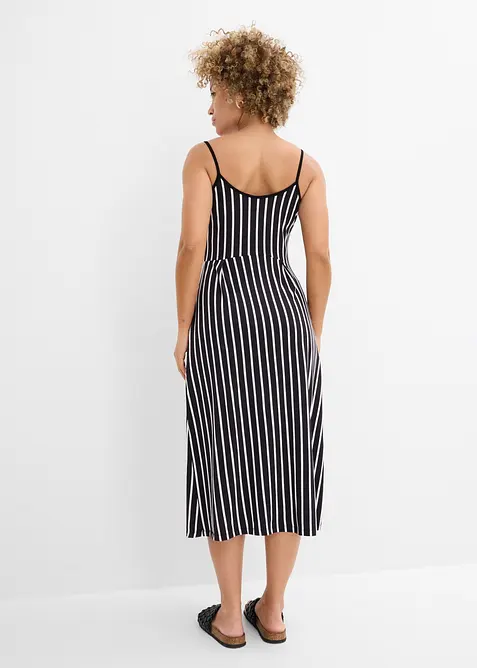 Abito midi in morbido misto viscosa e elastan, bonprix