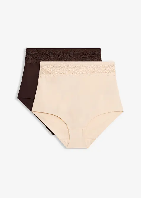 Culotte con effetto modellante leggero (pacco da 2), bonprix