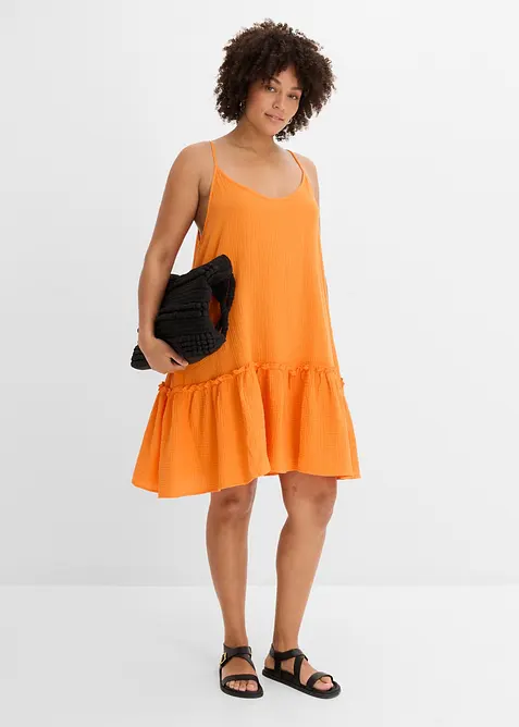 Abito in mussola con spalline, bonprix