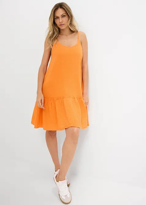 Abito in mussola con spalline, bonprix