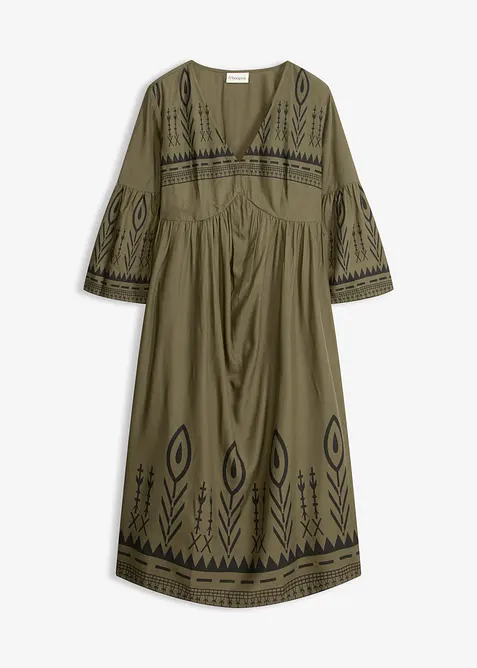 Abito midi in viscosa fluida, bonprix