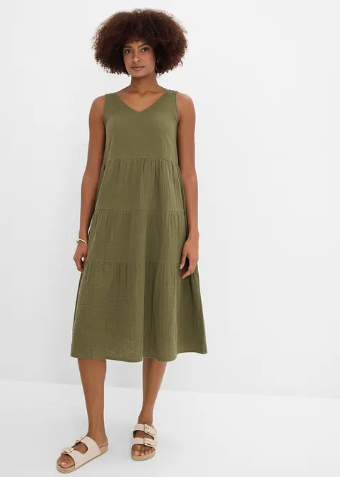 Abito in mussola di puro cotone, bonprix