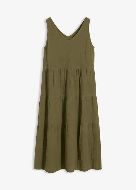 Abito in mussola di puro cotone, bonprix