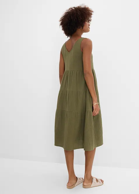 Abito in mussola di puro cotone, bonprix