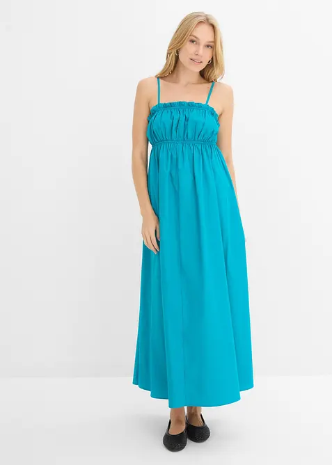 Abito con spalline in puro cotone biologico, bonprix