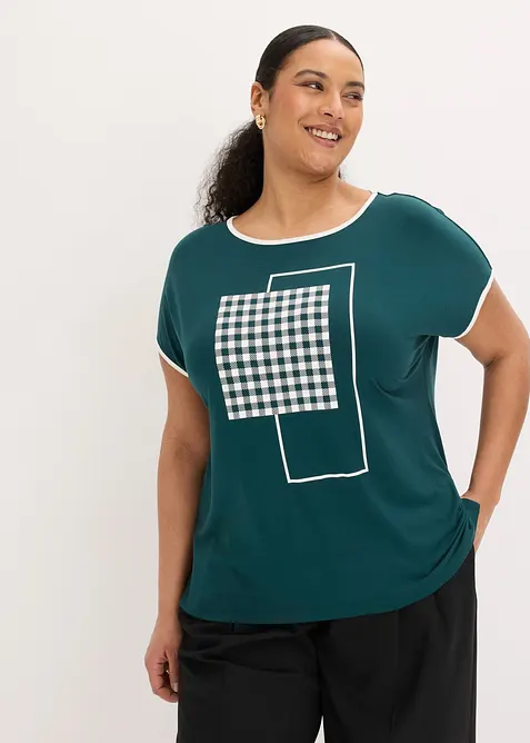Maglia con bordi a contrasto, bonprix
