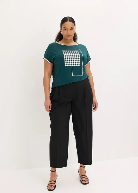Maglia con bordi a contrasto, bonprix