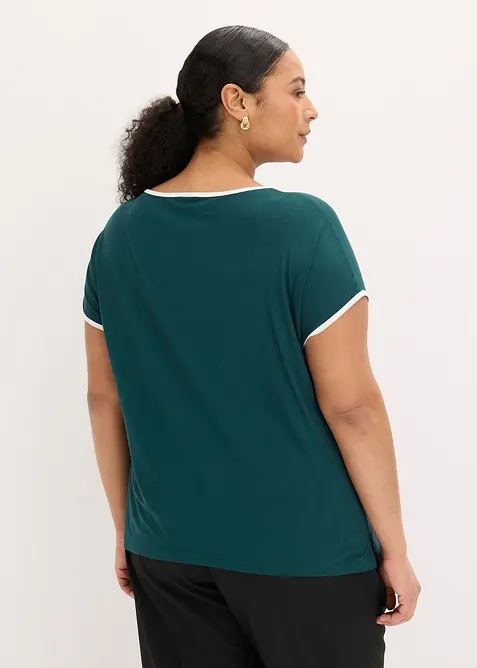Maglia con bordi a contrasto, bonprix