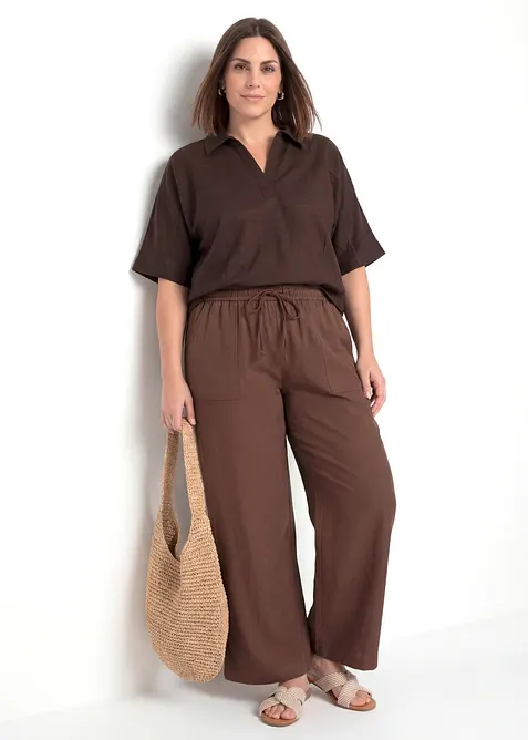 Pantaloni culotte in misto lyocell fluido, bonprix