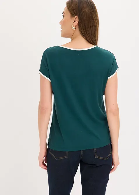 Maglia con bordi a contrasto, bonprix