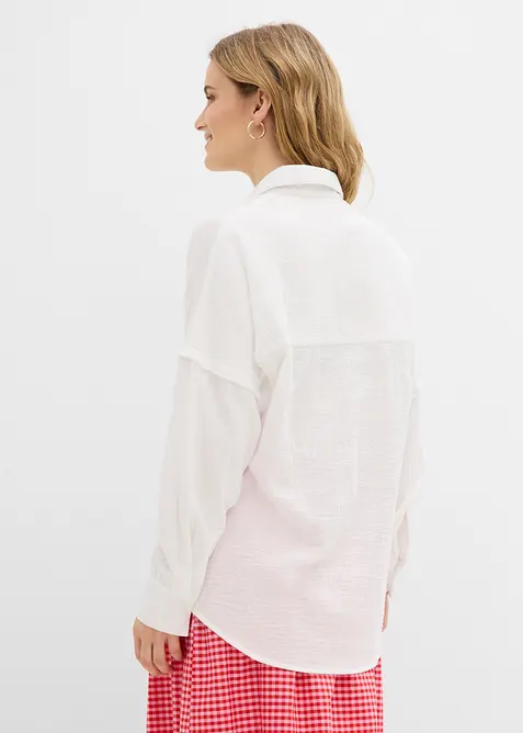 Camicia oversize in mussola leggera, bonprix