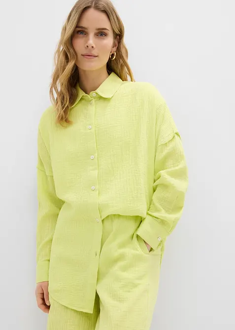 Camicia oversize in mussola leggera, bonprix
