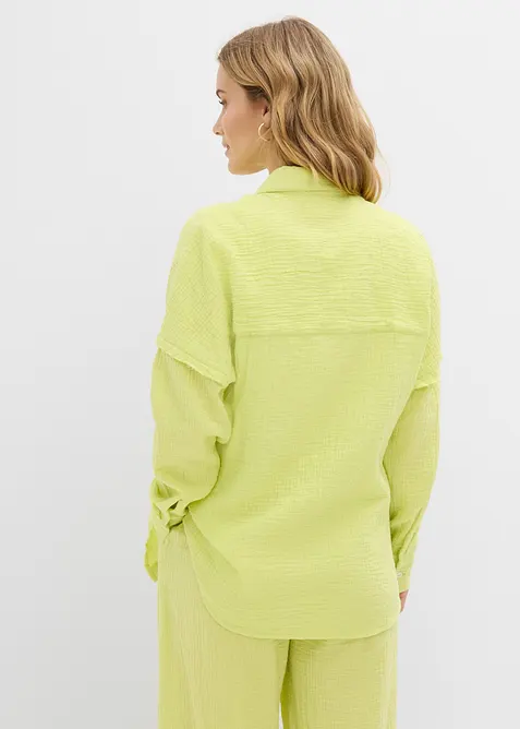 Camicia oversize in mussola leggera, bonprix