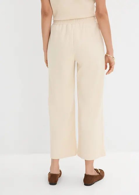 Pantaloni culotte in piquet, bonprix