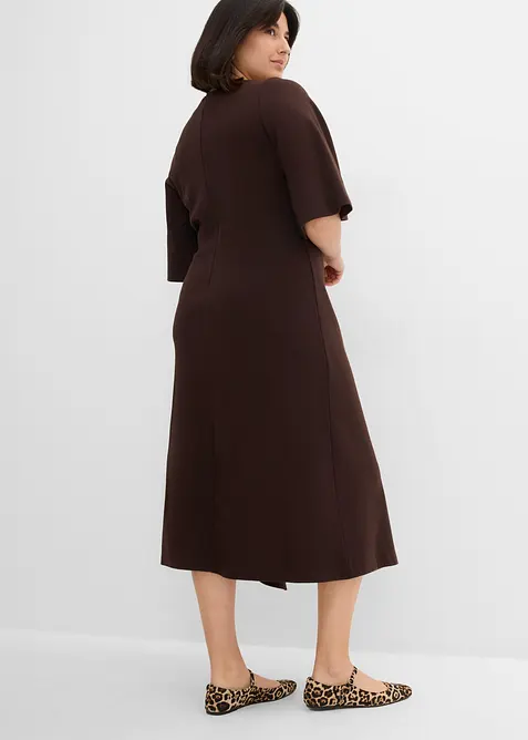Abito con spacco in jersey di puro cotone biologico, bonprix