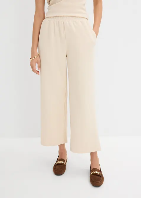 Pantaloni culotte in piquet, bonprix