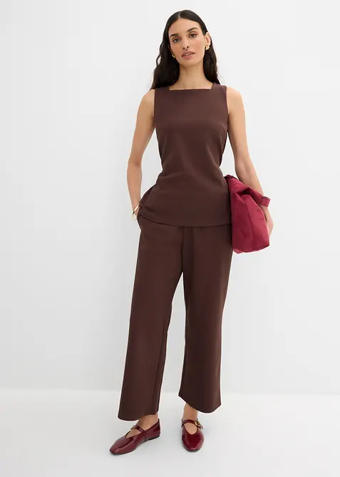 Pantaloni culotte in piquet, bonprix