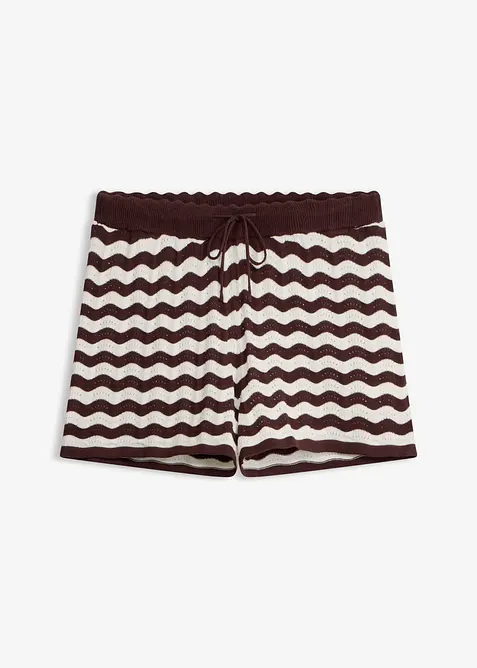Shorts in maglia di misto lino, bonprix
