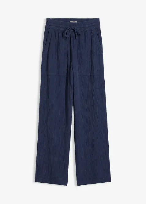 Pantaloni in mussola fresca e leggera, bonprix