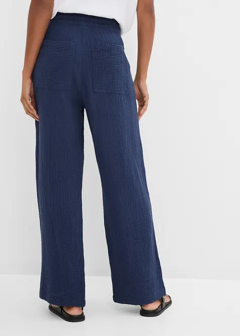 Pantaloni in mussola fresca e leggera, bonprix