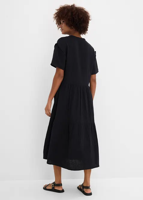 Abito midi in mussola morbida, bonprix
