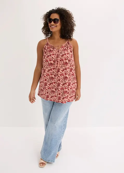 Top in viscosa con spalline sottili, bonprix