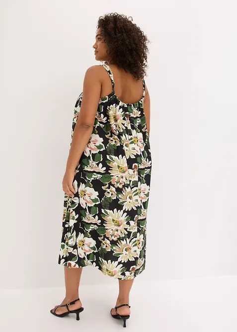 Abito midi in misto viscosa morbido, bonprix