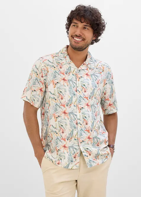 Camicia resort in puro viscosa, bonprix