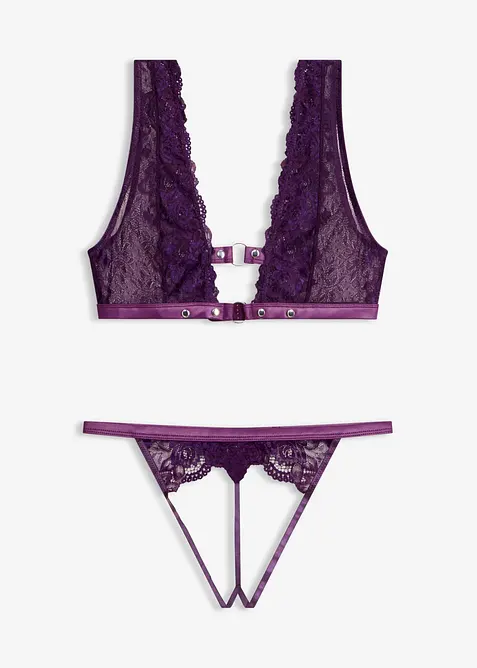 Reggiseno bustier e tanga ouvert (set 2 pezzi), bonprix