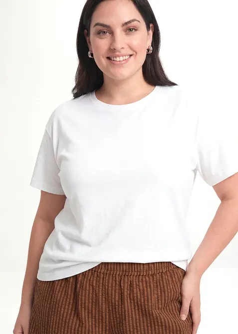 Maglione in filato fine di puro cotone biologico, bonprix