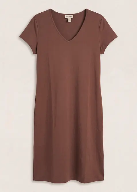 Abito in maglina di misto cotone elasticizzato, bonprix