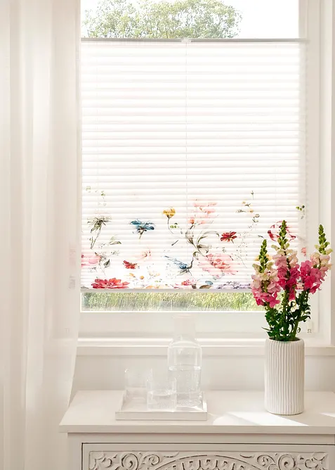 Tenda plissettata in fantasia floreale, bonprix