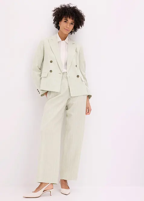 Blazer in misto lino, bonprix