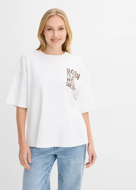Maxi maglia in puro cotone biologico, bonprix
