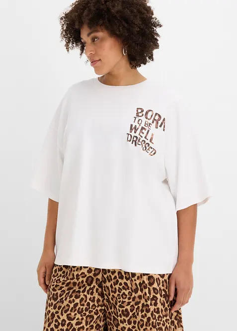 Maxi maglia in puro cotone biologico, bonprix