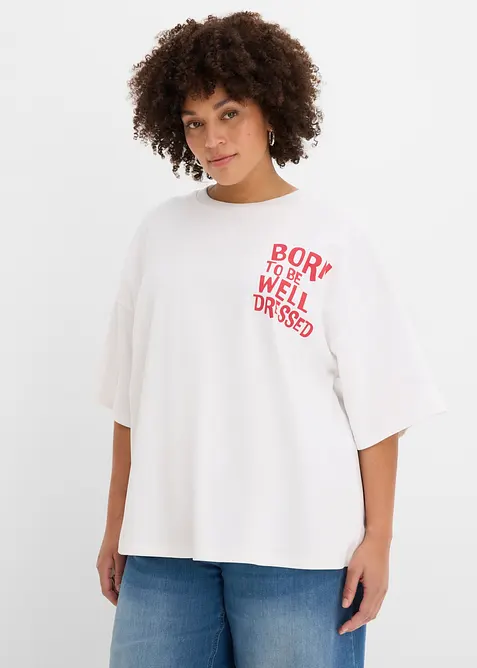 Maxi maglia in puro cotone biologico, bonprix