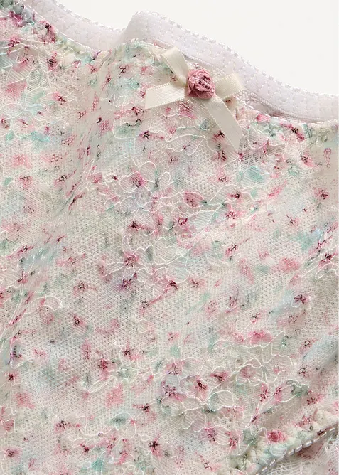 Slip alto con pizzo a fantasia floreale, bonprix