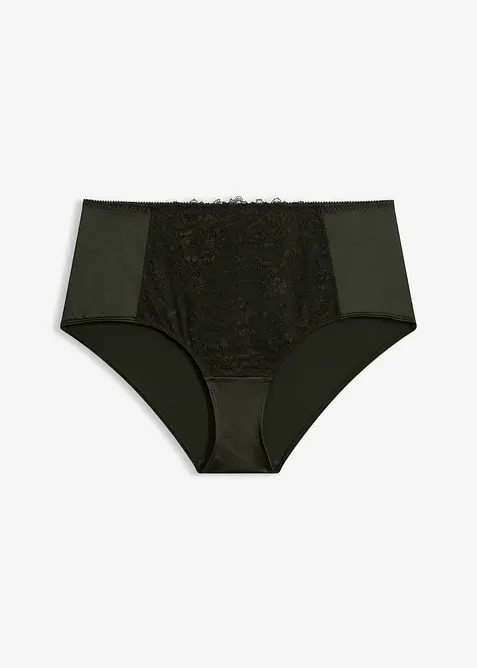 Culotte a vita alta con pizzo floreale, bonprix