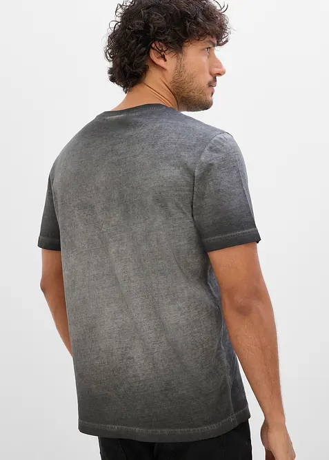 T-shirt in puro cotone biologico con effetto lavato, bonprix