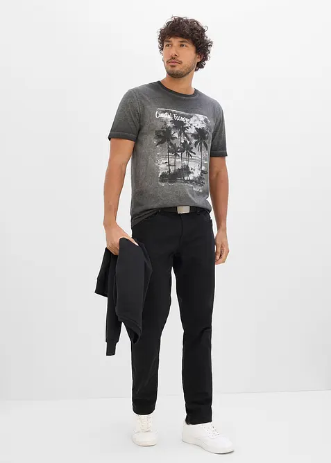 T-shirt in puro cotone biologico con effetto lavato, bonprix