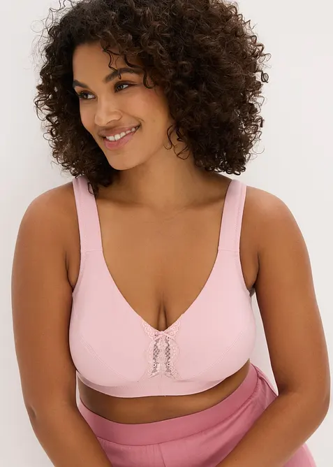 Reggiseno senza ferretto  con cotone biologico (pacco da 2), bonprix