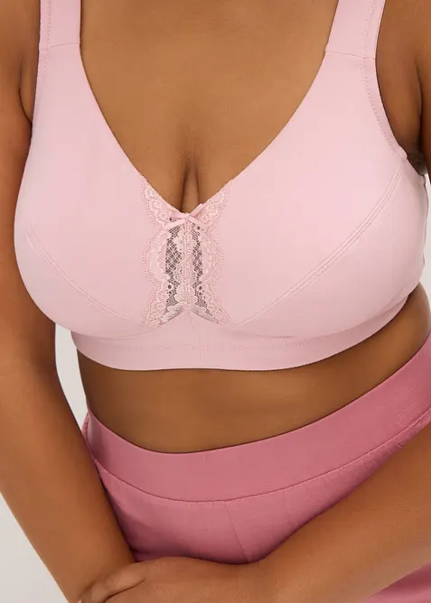 Reggiseno senza ferretto  con cotone biologico (pacco da 2), bonprix
