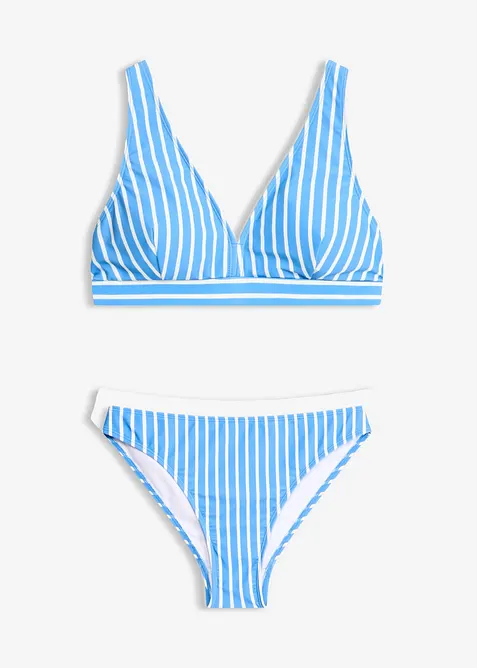 Bikini a bustier con scollatura a V (set 2 pezzi), bonprix