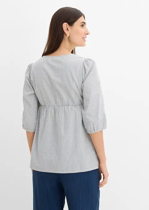 Blusa pr&eacute;maman in tessuto leggero di cotone biologico, bonprix