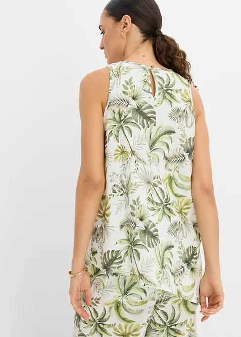 Top fantasia in misto lino, bonprix
