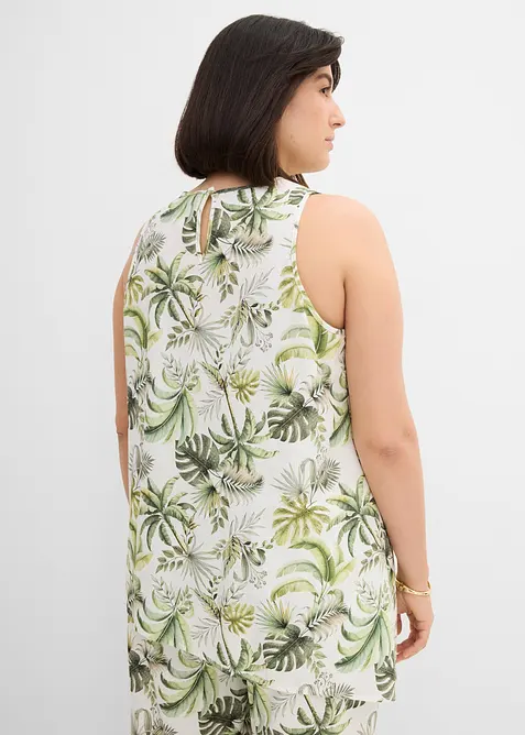 Top fantasia in misto lino, bonprix