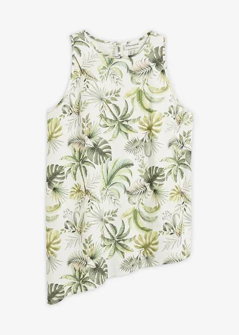 Top fantasia in misto lino, bonprix