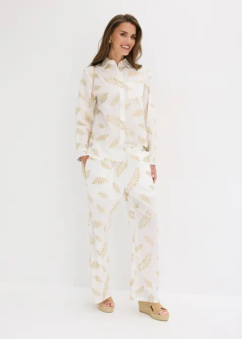 Camicetta in puro cotone con ricamo, bonprix