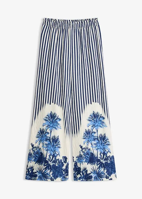 Pantaloni a palazzo in misto viscosa fluido, bonprix