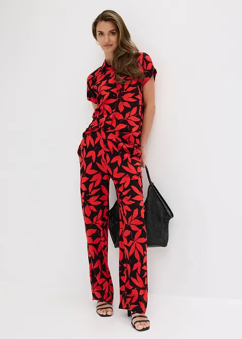 Pantaloni a palazzo in viscosa fluida, bonprix